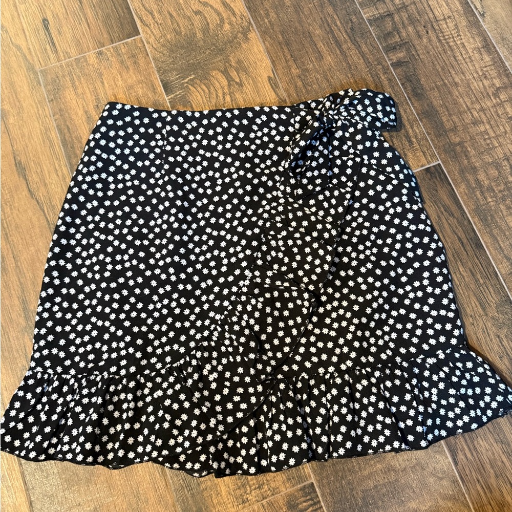 Black and White Polka Dot Women's Skirt